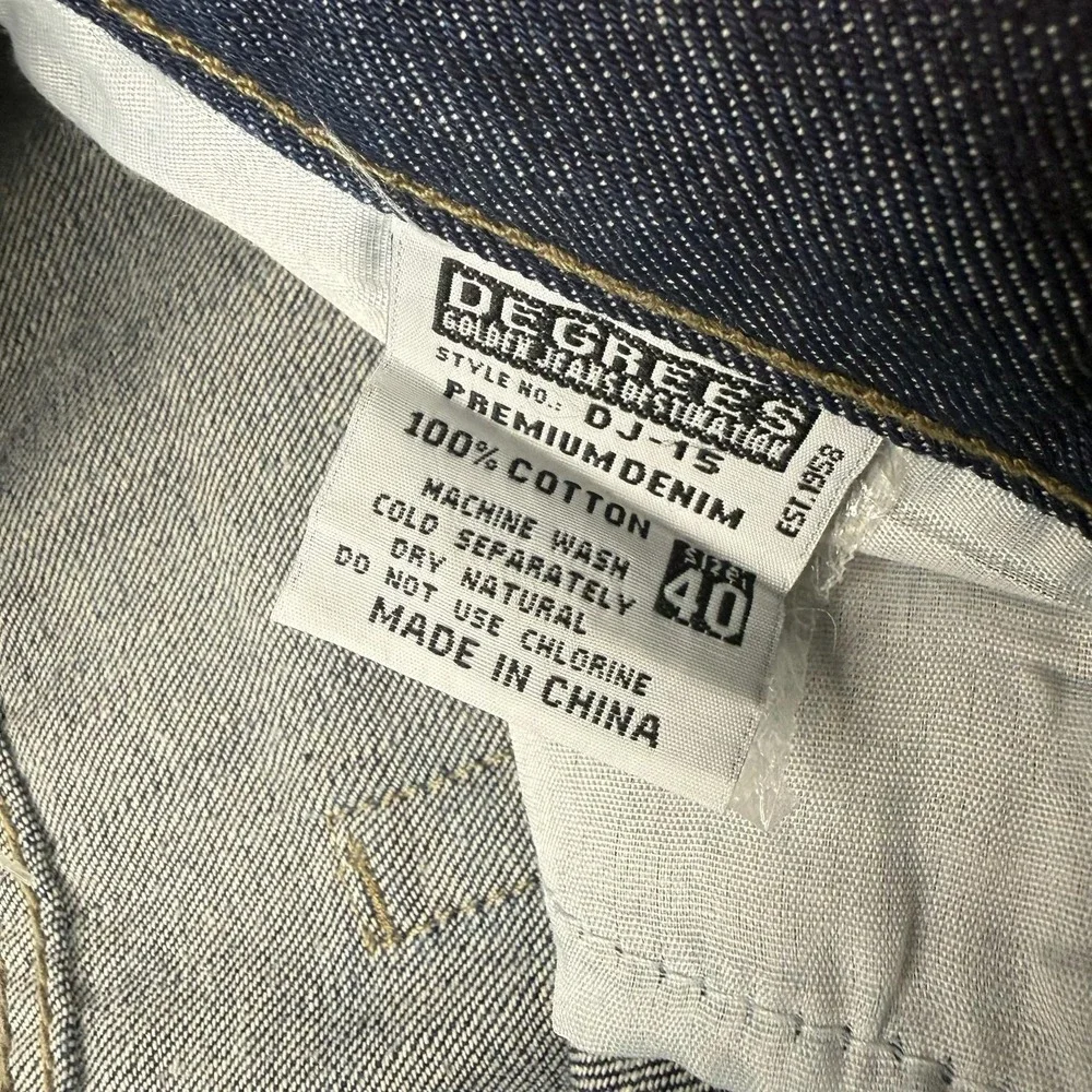 DEGREE'S Jeans Mens 40x32 Blue Med Wash Relaxed Wide Leg Denim Casual DJ-15 - Picture 3 of 6